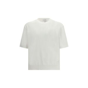Laneus White Cotton Men's T-Shirt